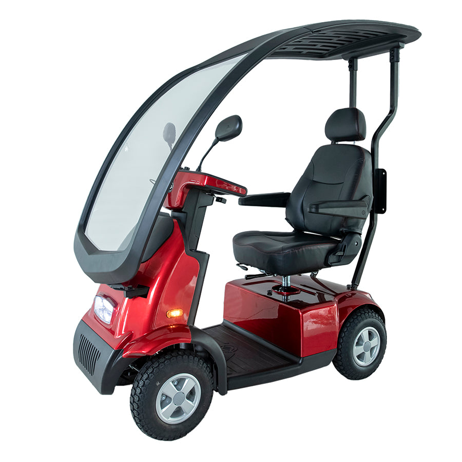 AFIKIM MOBILITY - AfiScooter Breeze C4 - Mid-Sized Multi-Purposed 4 Wheel Mobility Scooter - 950W - Electric Whispering