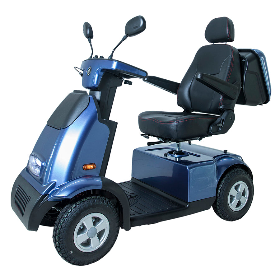 AFIKIM MOBILITY - AfiScooter Breeze C4 - Mid-Sized Multi-Purposed 4 Wheel Mobility Scooter - 950W - Electric Whispering
