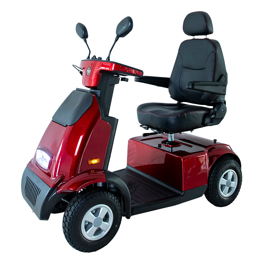 AFIKIM MOBILITY - AfiScooter Breeze C4 - Mid-Sized Multi-Purposed 4 Wheel Mobility Scooter - 950W - Electric Whispering