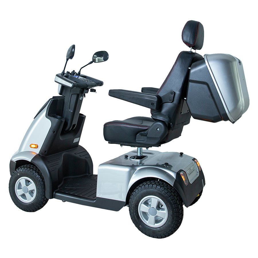 AFIKIM MOBILITY - AfiScooter Breeze C4 - Mid-Sized Multi-Purposed 4 Wheel Mobility Scooter - 950W - Electric Whispering