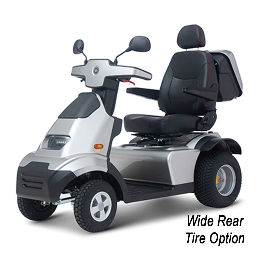 AFIKIM MOBILITY - AfiScooter Breeze S4 - The Ultimate Outdoor Heavy-Duty Mobility 4 Wheel Scooter - 1400W - Electric Whispering