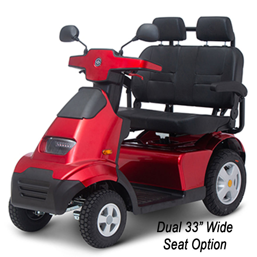 AFIKIM MOBILITY - AfiScooter Breeze S4 - The Ultimate Outdoor Heavy-Duty Mobility 4 Wheel Scooter - 1400W - Electric Whispering