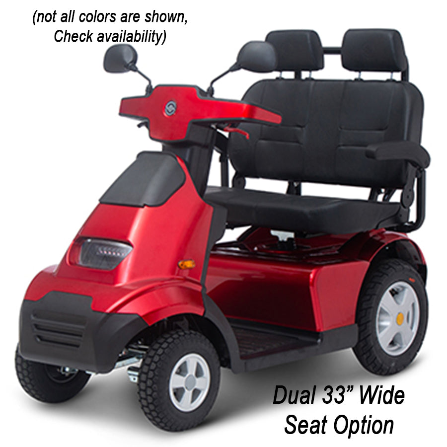 AFIKIM MOBILITY - AfiScooter Breeze S4 - The Ultimate Outdoor Heavy-Duty Mobility 4 Wheel Scooter - 1400W - Electric Whispering