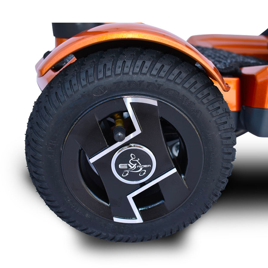 EV Rider TeQno - 4-Wheel Portable Foldable Electric Mobility Scooter - Top Speed 6mph - 270W