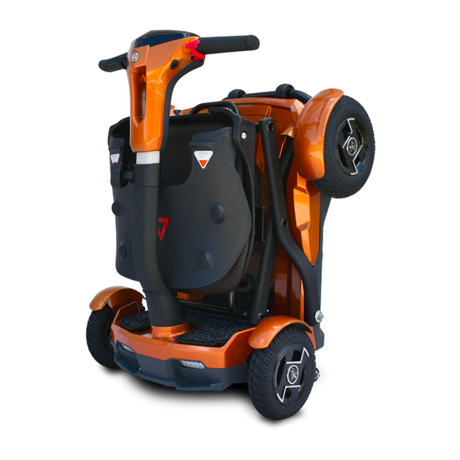 EV Rider TeQno - 4-Wheel Portable Foldable Electric Mobility Scooter - Top Speed 6mph - 270W