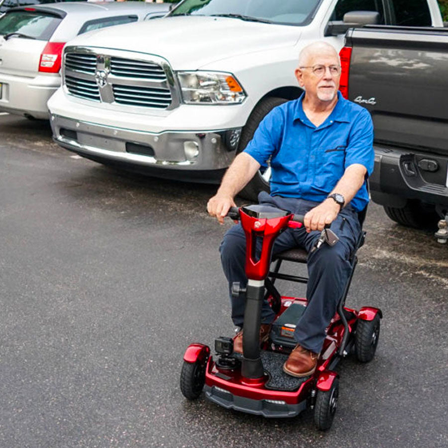 EV Rider TeQno - 4-Wheel Portable Travel E-Scooter - Top Speed 6mph - 270W