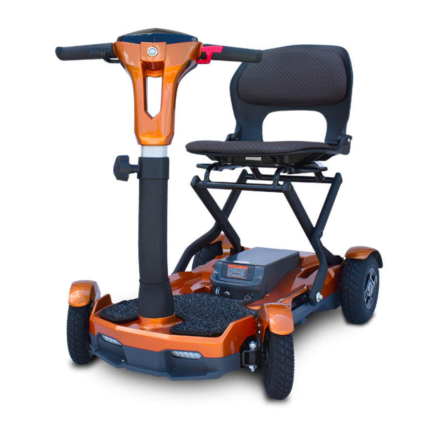 EV Rider TeQno - 4-Wheel Portable Foldable Electric Mobility Scooter - Top Speed 6mph - 270W
