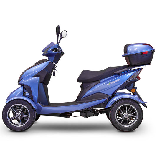 E-Wheels EW-14 Euro Style - 4-Wheel Moped E-Scooter - Top Speed 15mph - 500W