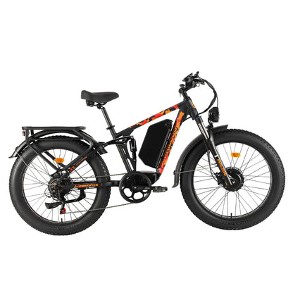 Philodo Forester - 60V Dual Motor Electric Bike Full Suspension - Top Speed 45mph - 4000W