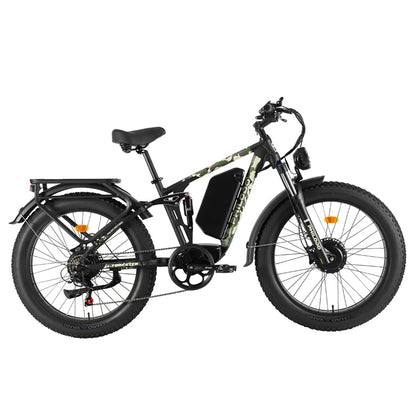 Philodo Forester - 60V Dual Motor Electric Bike Full Suspension - Top Speed 45mph - 4000W