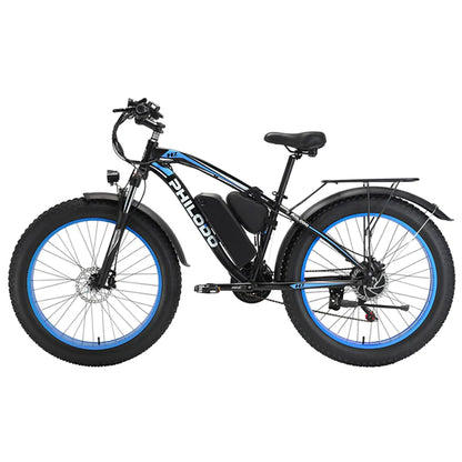 Philodo H7 Pro - All-Terrain Electric Bike with 4" Fat Tires and 26" Wheels - Top Speed 28mph - 1000W