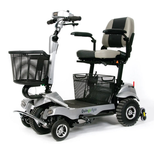 ComfyGo Quingo Flyte - Mobility Scooter with MK2 Self Loading Ramp - Top Speed 4mph - 650W