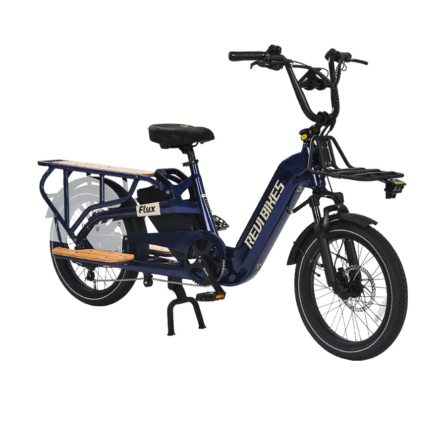 Revi Bikes Flux - Cargo Electric Bike - Top Speed 25mph - 750W