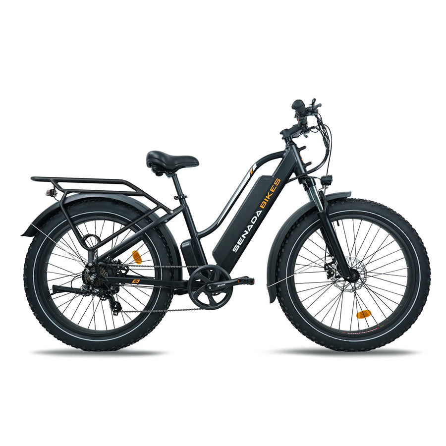 Senada Herald Pro - Step-Through Electric Fat Tire All-Terrain Bike - Top Speed 28mph - 1000W