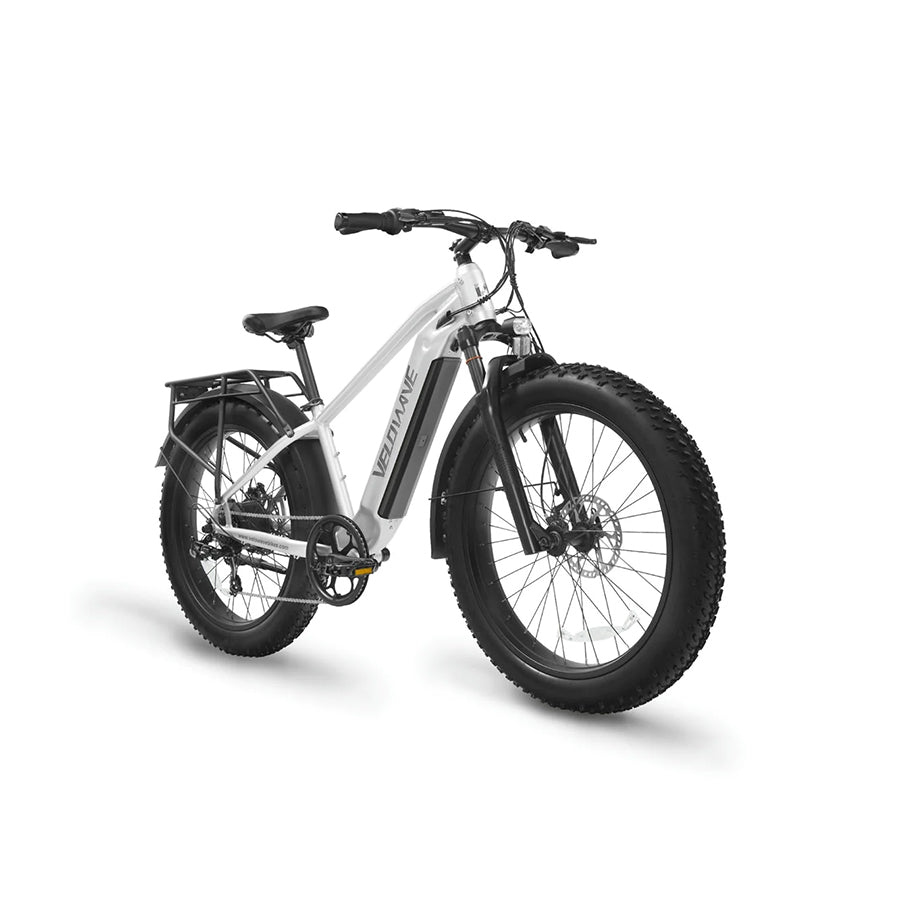igo extreme 2.0 electric fat tire bicycle Velowave Ranger 2.0 Fat Tire Electric Bike for Adults with 750w Motor, 28 MPH, 90-Mile Range Silver / 15 Ah Made To Conquer Any Terrain