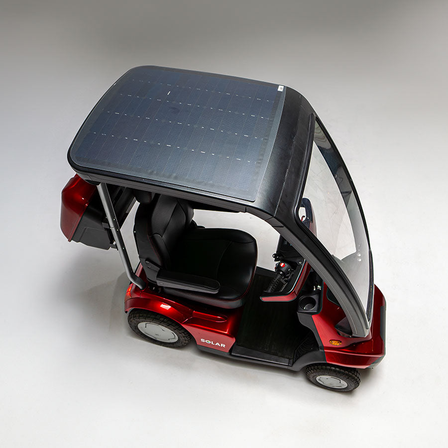 Afikim AfiScooter Solar - The First Solar Mobility Scooter for Daily Use - Top Speed 9mph - 1400W