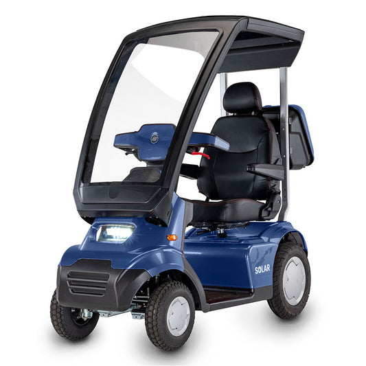 Afikim AfiScooter Solar - The First Solar Mobility Scooter for Daily Use - Top Speed 9mph - 1400W