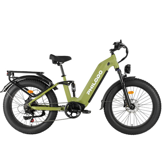 Philodo Falcon - 60V Dual Motor Full Suspension Step-Through Electric Bike  - Top Speed 28mph - 4000W