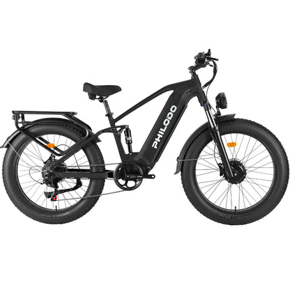 Philodo Falcon - 60V Dual Motor Full Suspension Step-Through Electric Bike  - Top Speed 28mph - 4000W