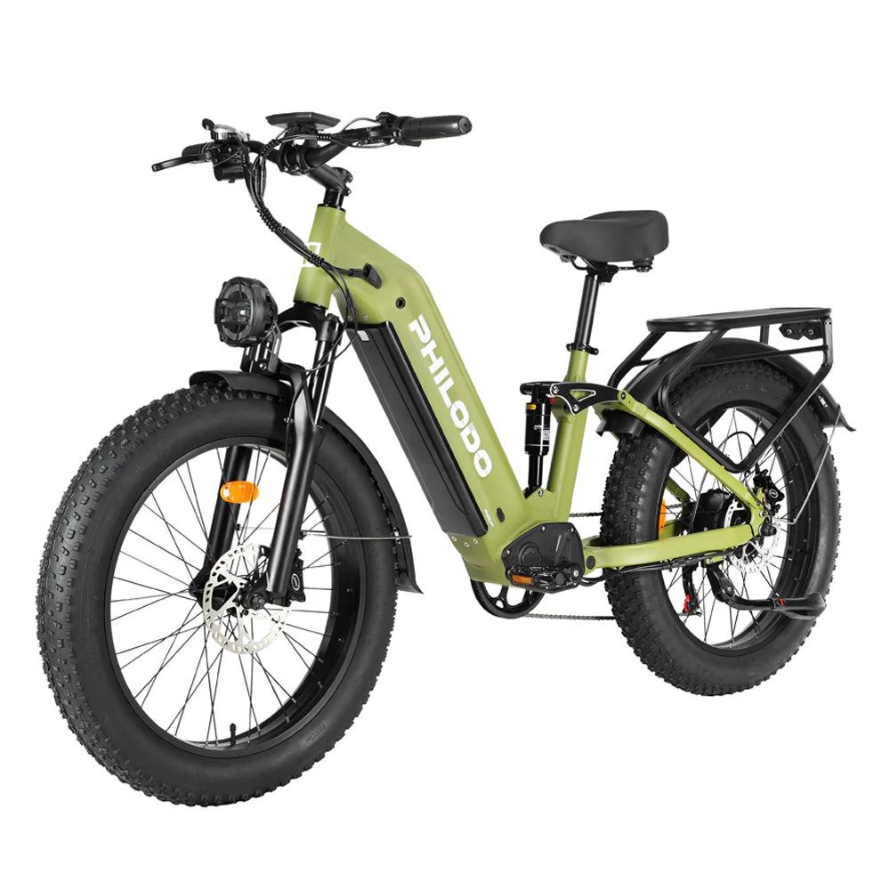 Philodo Falcon - 60V Dual Motor Full Suspension Step-Through Electric Bike  - Top Speed 28mph - 4000W