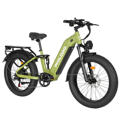 Philodo Falcon - 60V Dual Motor Full Suspension Step-Through Electric Bike  - Top Speed 28mph - 4000W