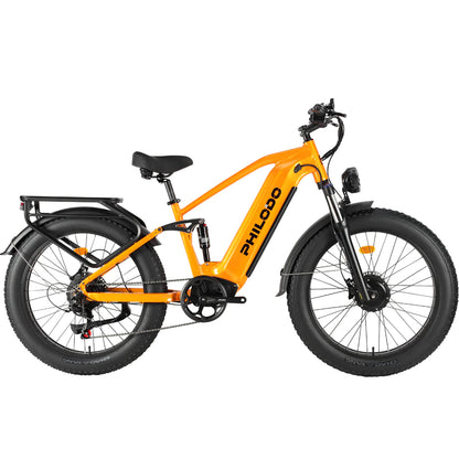 Philodo Falcon - 60V Dual Motor Full Suspension Step-Through Electric Bike  - Top Speed 28mph - 4000W