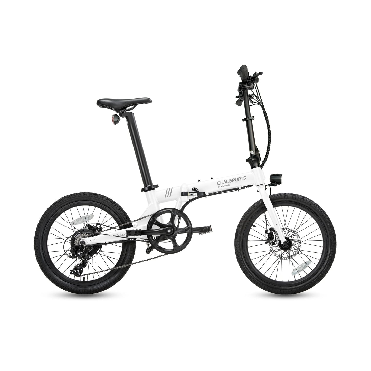 Qualisports Volador - Portable Folding E-Bike – Top Speed 20mph - 350W