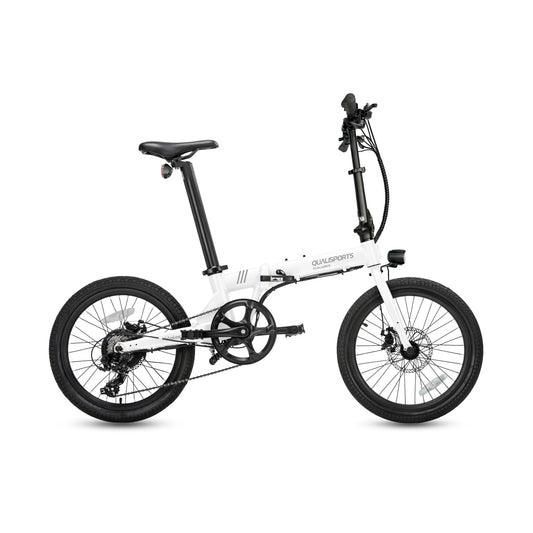 Qualisports Volador - Portable Folding E-Bike – Top Speed 20mph - 350W