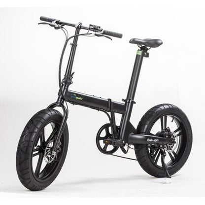 Qualisports Beluga - Fat Tire Folding E-Bike with Hub Motor - Top Speed 20mph - 500W