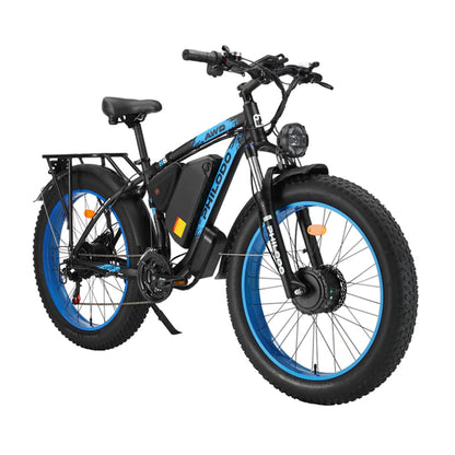 Philodo H8 - Dual Motor All-Wheel-Drive Fat Tire “Monster of a Bike” - Top Speed 28mph - 2000W