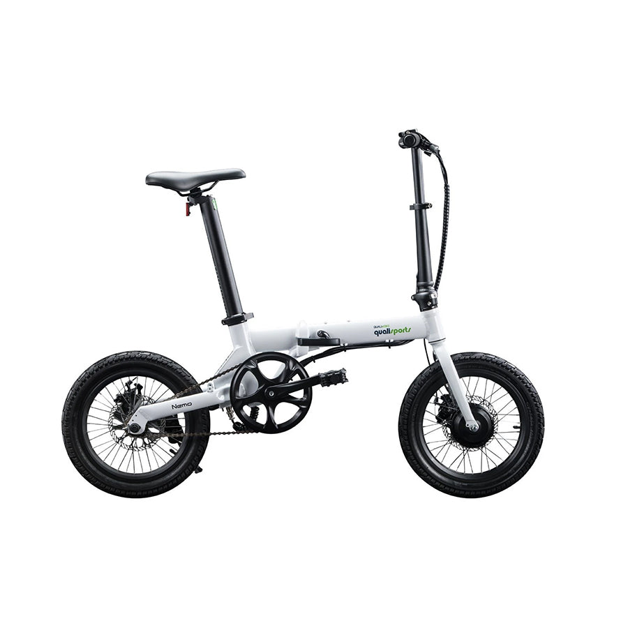 Qualisports Nemo Electric Folding Bike – 250W - Electric Whispering, Electric scooters Mobility devices Electric bikes E-scooters Electric mobility Electric transportation Electric rideables Electric commuting Eco-friendly transportation Personal electric vehicles