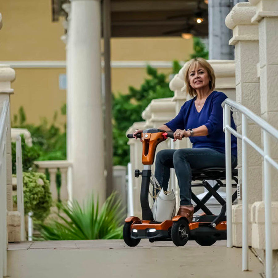 EV Rider TeQno - 4 Wheel Portable Travel E Scooter - 270W, Electric bikes, mobility scooters