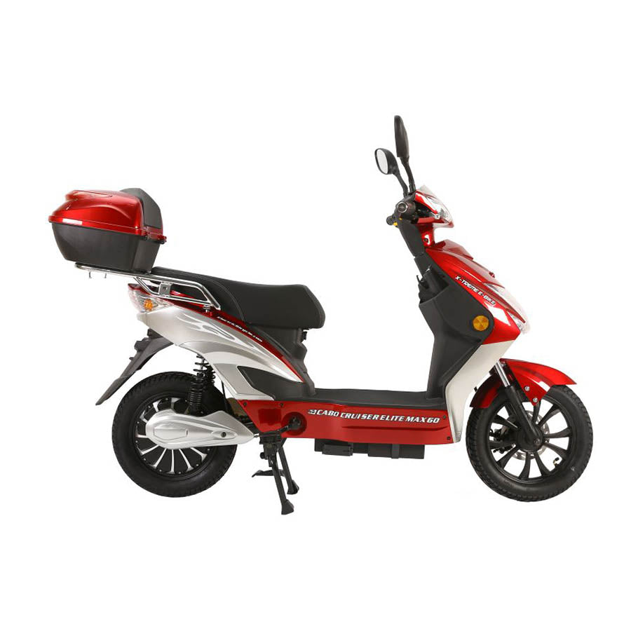 XTreme Cabo Cruiser Elite Max - 60-Volt 2 Wheel Power Assisted E Scooter/Bike - Top Speed 20mph - 600W