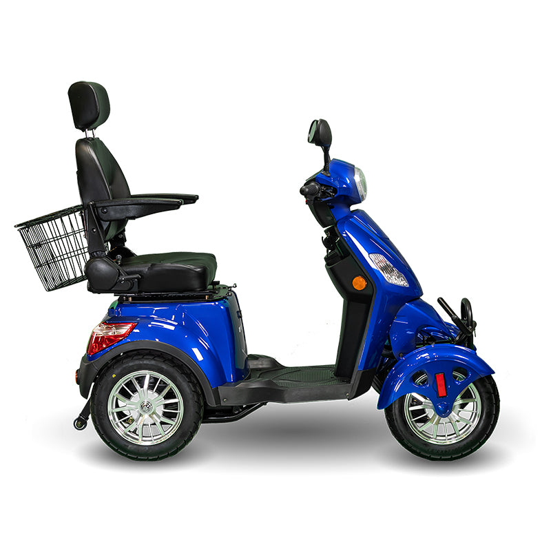 E-Wheels EW-46 4-Wheel Electric Mobility Scooter - Large Captain's Seat - 500W - Electric Whispering