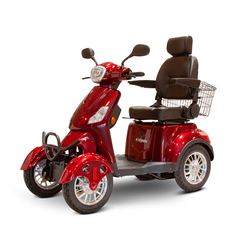 E-Wheels EW-46 4-Wheel Electric Mobility Scooter - Large Captain's Seat - 500W - Electric Whispering