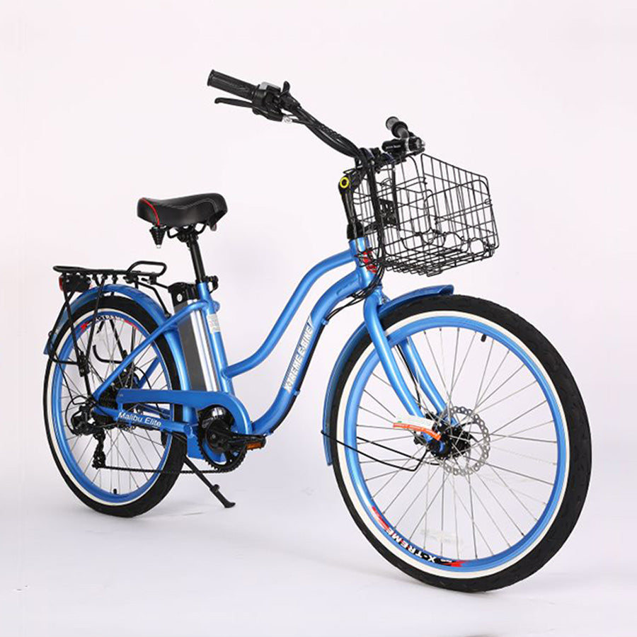 XTreme Malibu Elite 24 Volt Beach Cruiser Step Through Electric Bicycle - 300W, Electric bikes, mobility scooters