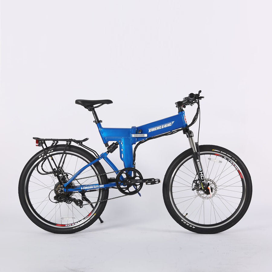 XTreme XCursion Elite Max 36 Volt Electric Folding Mountain Bicycle - Top Speed 20mph - 350W